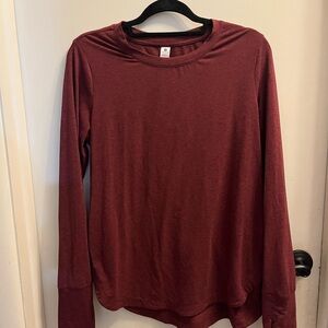 Velocity Maroon Long Sleeve Tee